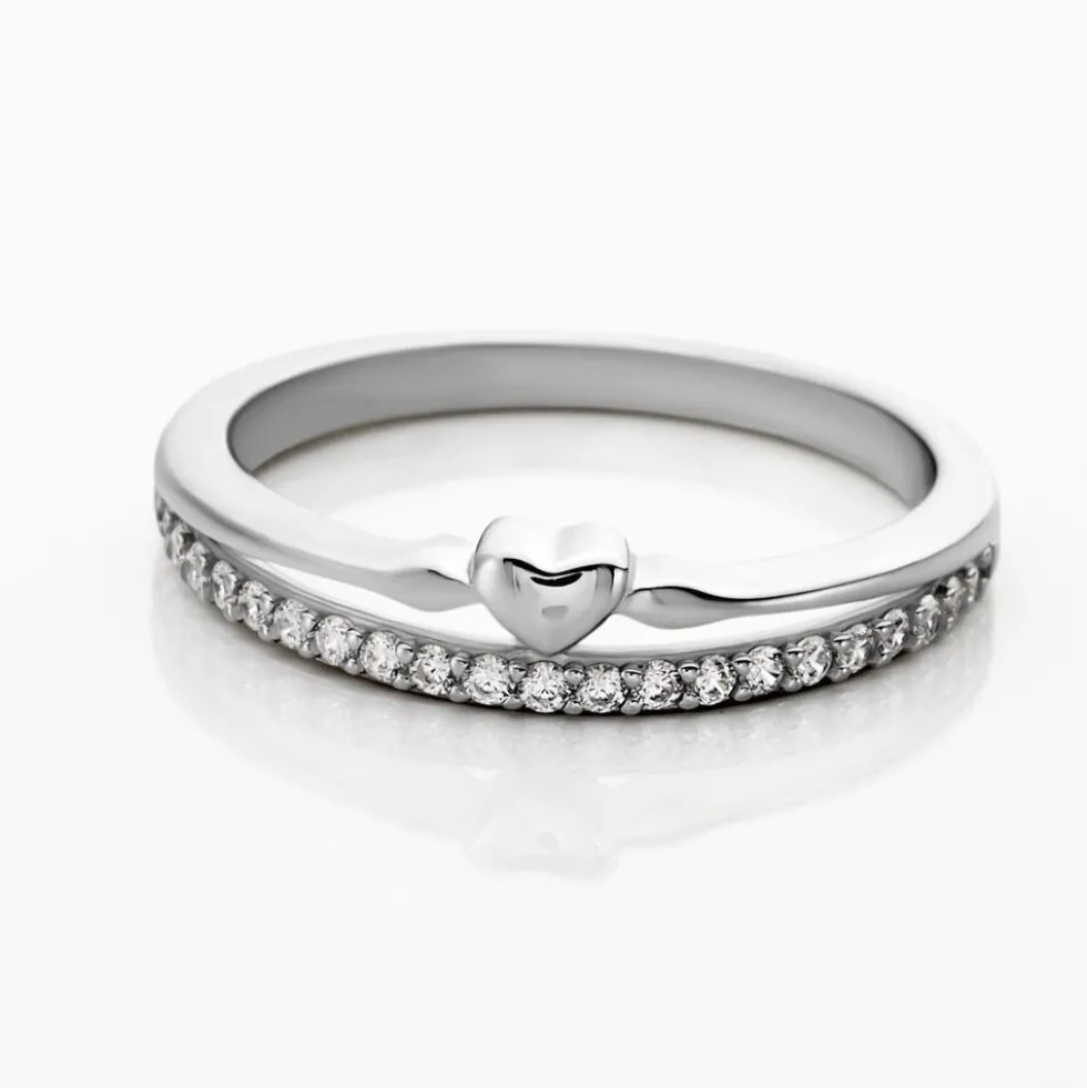 Bague Melanie Argent Blanc Oxyde De Zirconium