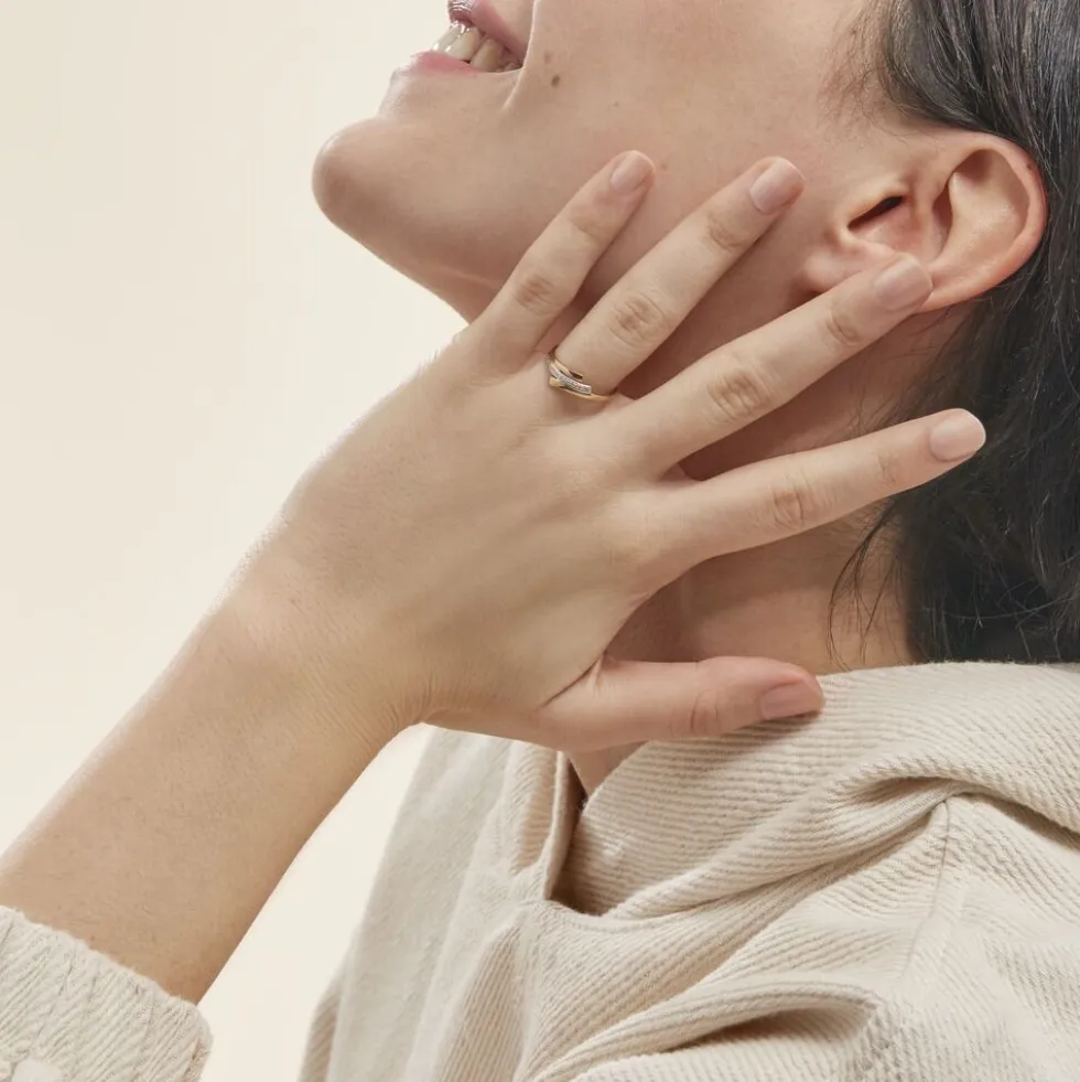 Bague Melia Or Jaune Diamant