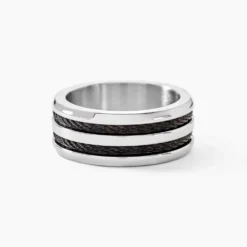 Bague Men's Steel Acier Blanc
