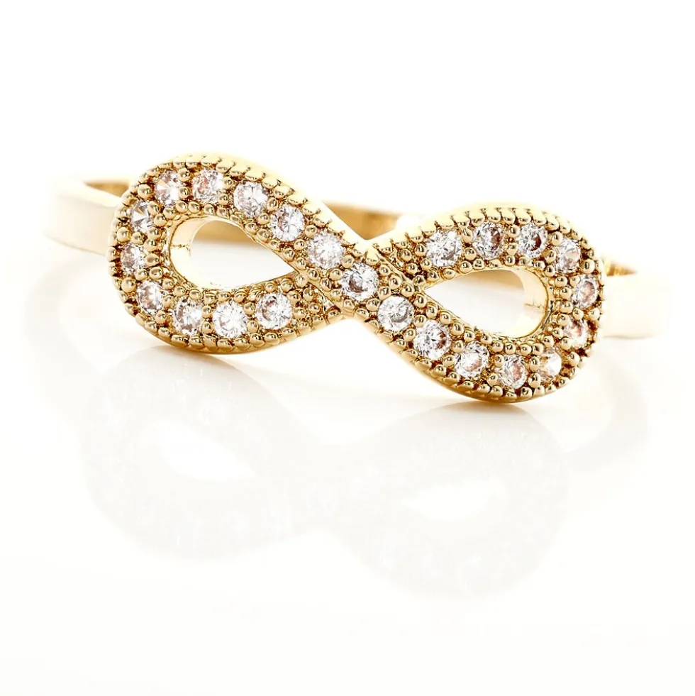 Bague Merane Plaqué Or Jaune Oxyde De Zirconium
