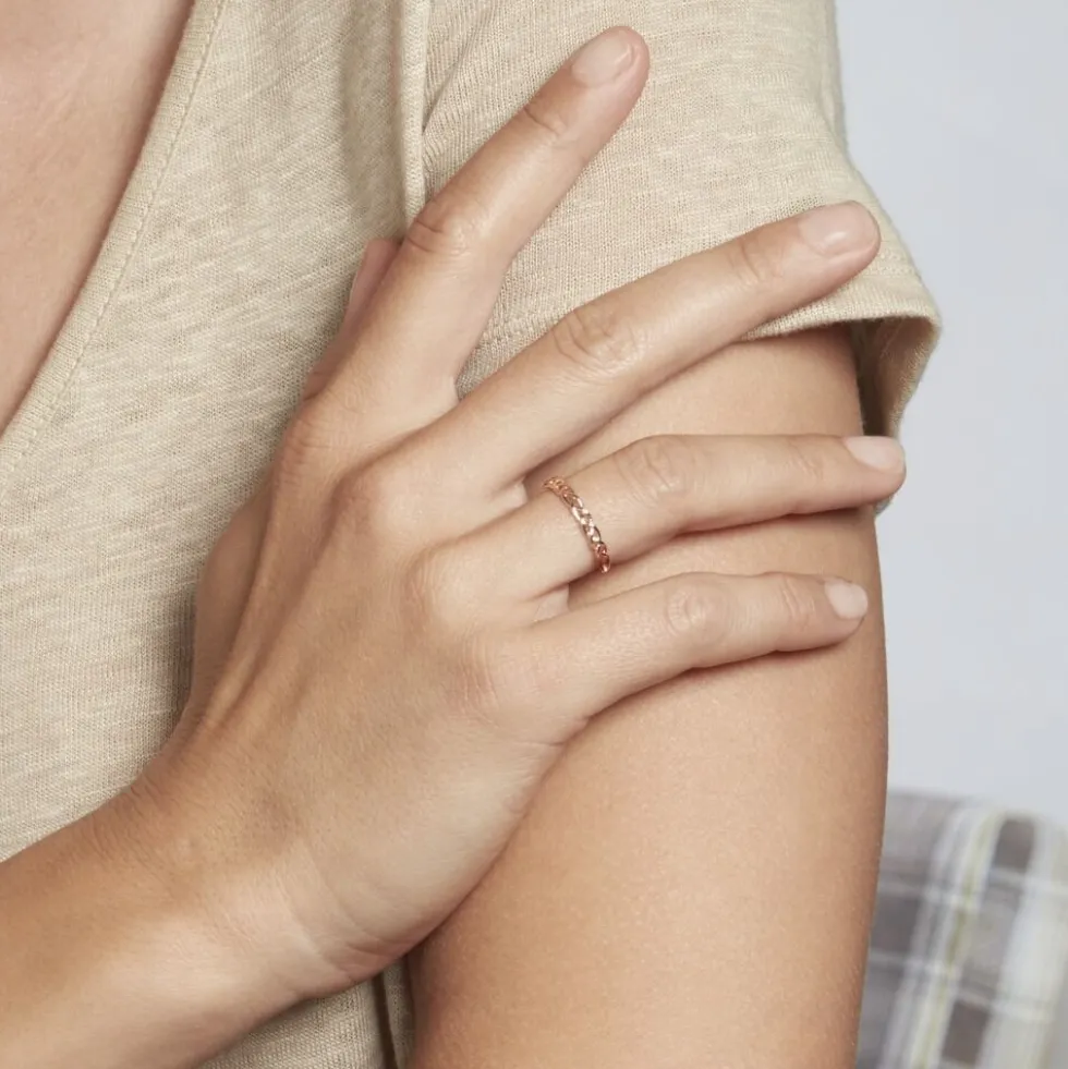 Bague Messina Argent Rose