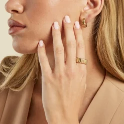 Bague Mira Acier Jaune