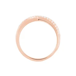 Bague Moisette Argent Rose Oxyde De Zirconium