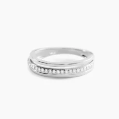 Bague Morrigan Or Blanc Oxyde De Zirconium
