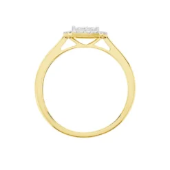 Bague Naveen Ld Or Jaune Diamant Synthétique
