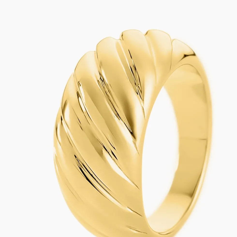 Bague Nemee Acier Jaune