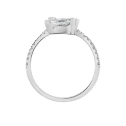 Bague Nevarte Argent Blanc Oxyde De Zirconium