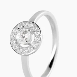 Bague Ninon Or Blanc Oxyde De Zirconium