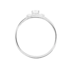 Bague Ninon Or Blanc Oxyde De Zirconium