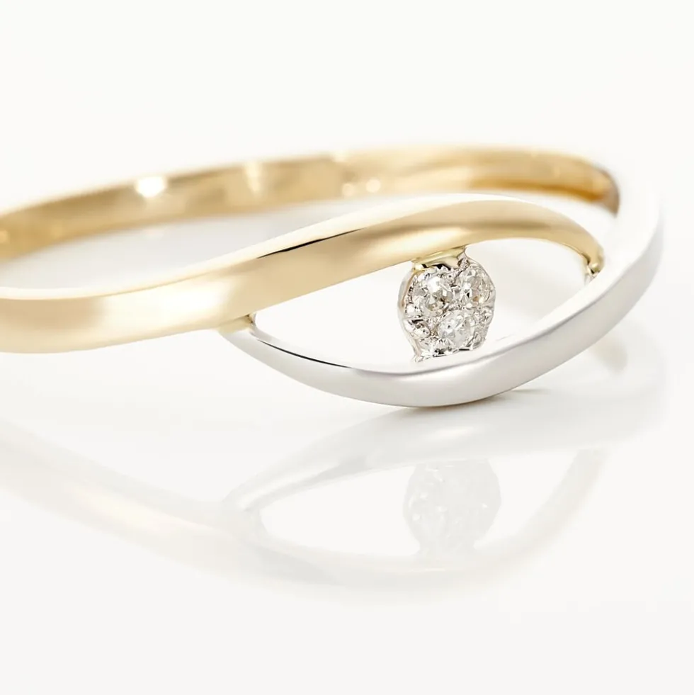 Bague Nohane Or Bicolore Diamant