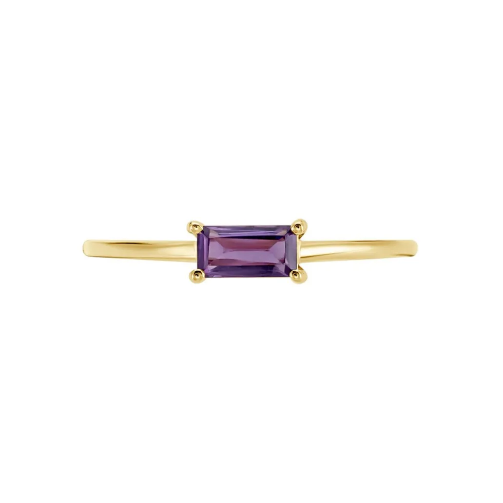 Bague Nottingham Or Jaune Améthyste
