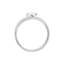 Bague Olly Or Blanc Oxyde De Zirconium