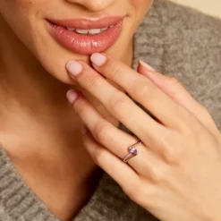Bague Or Jaune Anja Améthyste