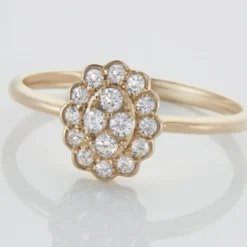 Bague Or Jaune Catharine Oxyde De Zirconium