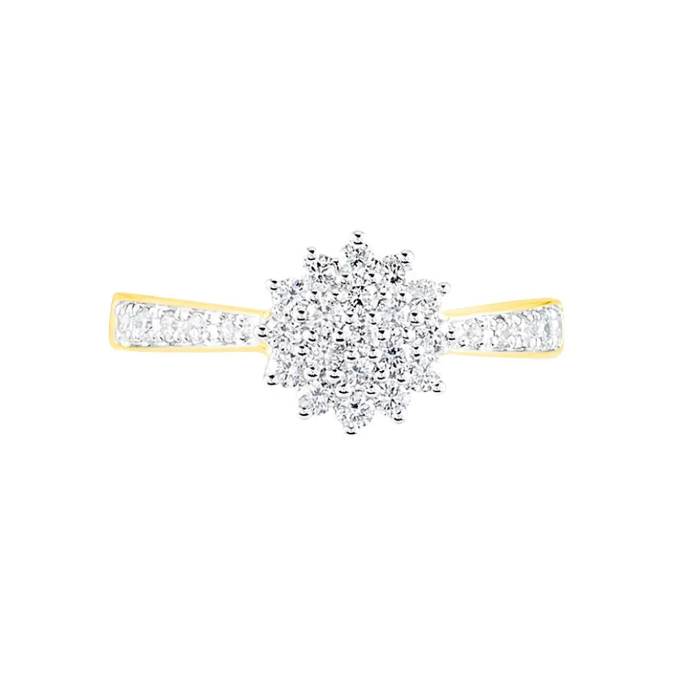 Bague Or Jaune Chou Diamants