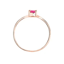 Bague Or Rose Amita Rubis