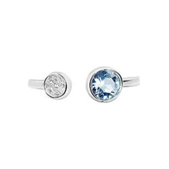 Bague Perline Argent Blanc Oxyde De Zirconium
