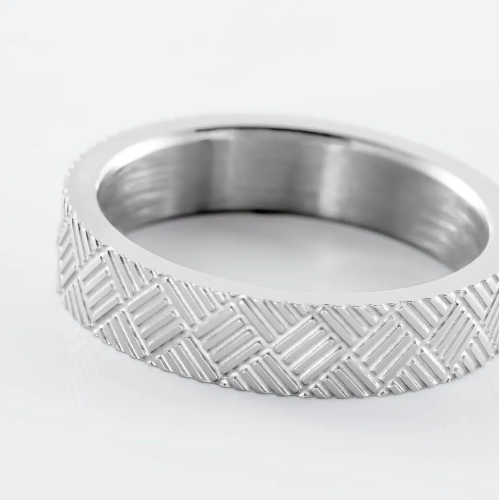 Bague Phebus Him Acier Blanc