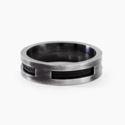 Bague Phebus Him Cosme Acier Noir