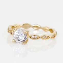 Bague Plaqué Or Kurt Oxydes De Zirconium