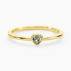 Bague Poem Argent Jaune Topaze