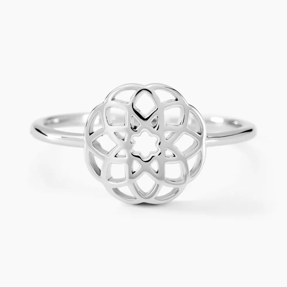 Bague Raïne Argent Blanc