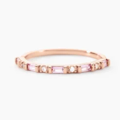 Bague Reflets Romantiques Argent Rose Oxyde De Zirconium