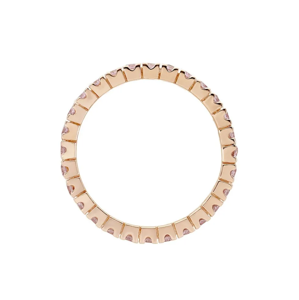 Bague Rio Argent Rose Oxyde De Zirconium