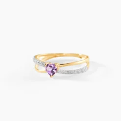 Bague Rory Or Jaune Amethyste