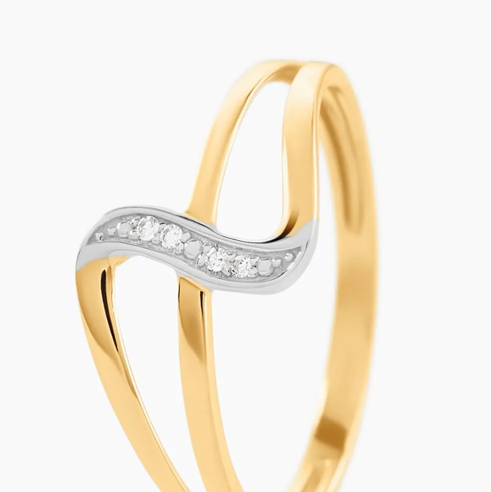Bague Rosabelle Or Jaune Diamant