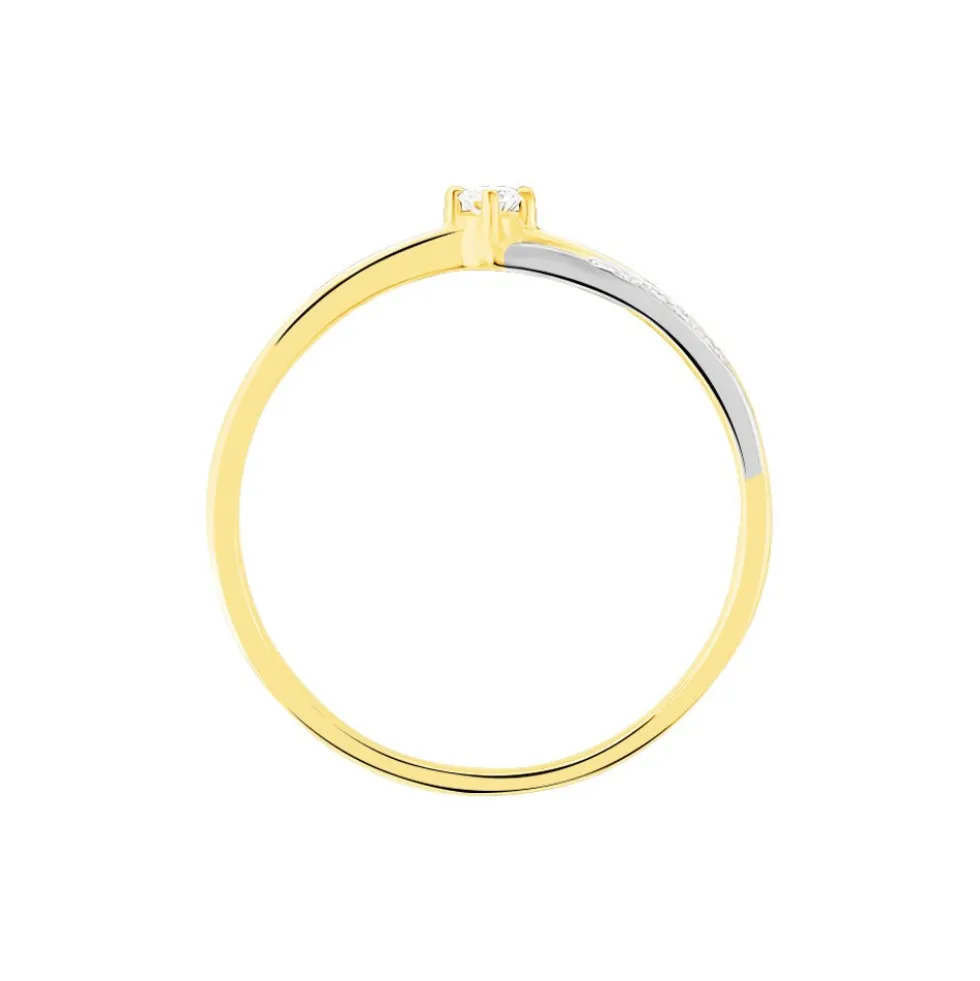 Bague Selene Or Bicolore Diamant