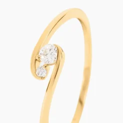 Bague Serenya Or Jaune Diamant Synthétique