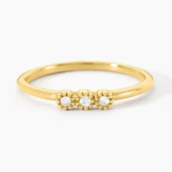 Bague Sheima Acier Jaune Cristal