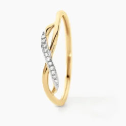 Bague Smina Or Jaune Diamant
