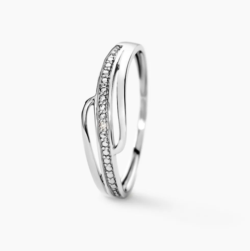Bague Solena Or Blanc Diamant
