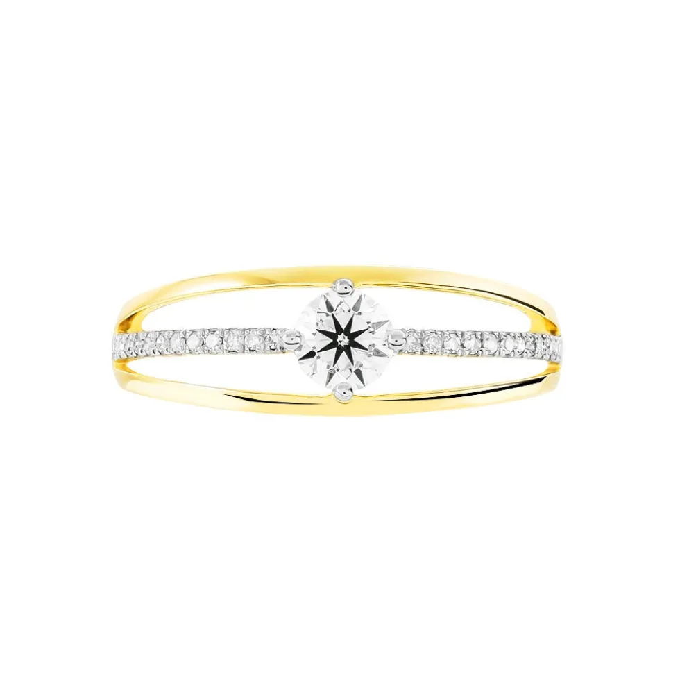 Bague Solitaire Anouska Or Jaune Diamant