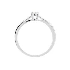Bague Solitaire Aramis Or Blanc Diamant