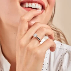 Bague Solitaire Artemis Or Blanc Diamant