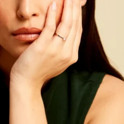 Bague Solitaire Athena Or Blanc Diamant