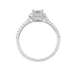 Bague Solitaire Cadmos Argent Blanc Oxyde De Zirconium