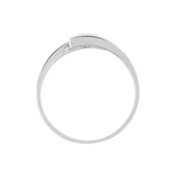Bague Solitaire Camilia Or Blanc Oxyde De Zirconium