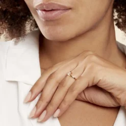 Bague Solitaire Camilia Or Jaune Oxyde De Zirconium