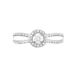 Bague Solitaire Cyranne Or Blanc Diamant