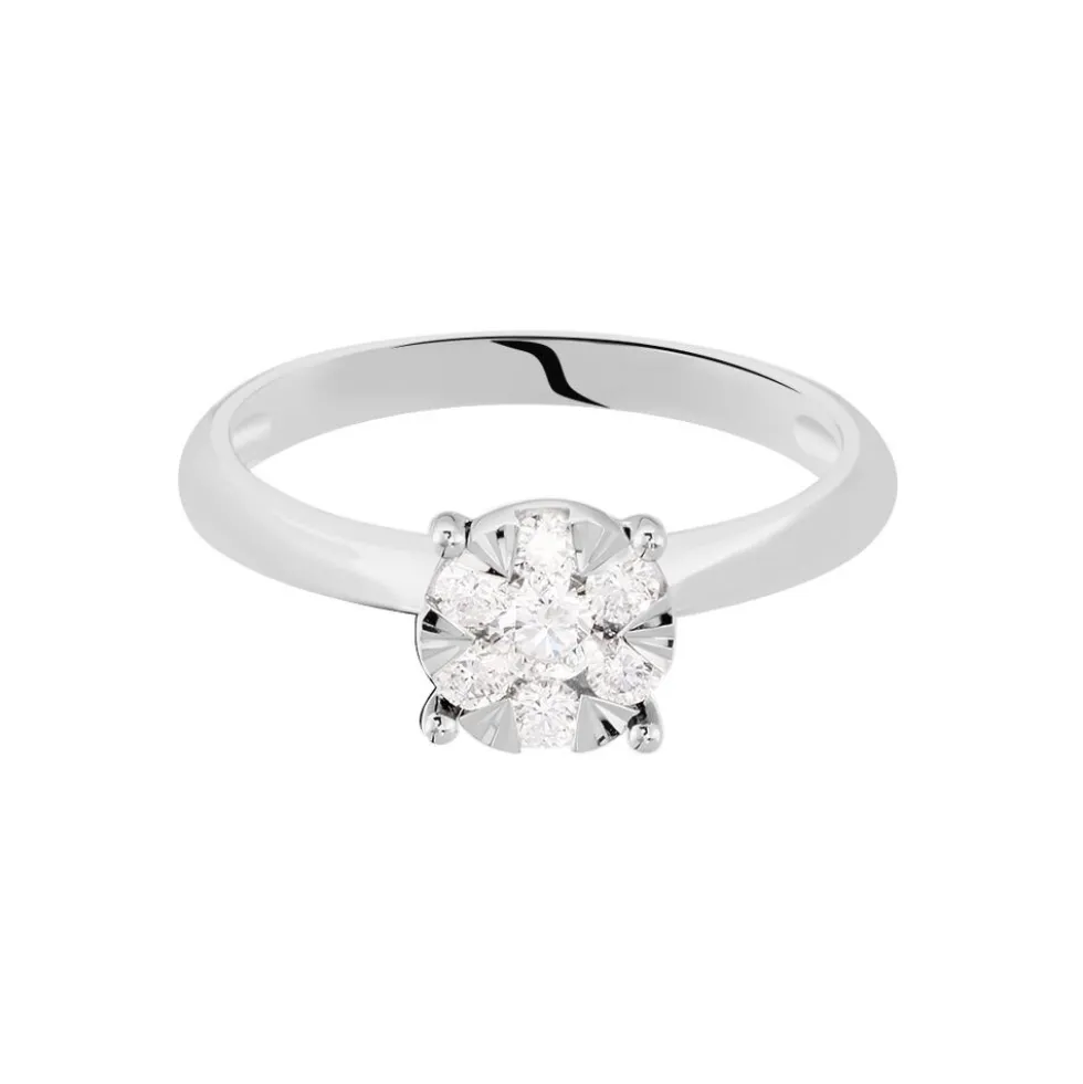Bague Solitaire Dream Or Blanc Diamant