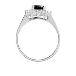 Bague Solitaire Gabor Argent Blanc Oxyde De Zirconium