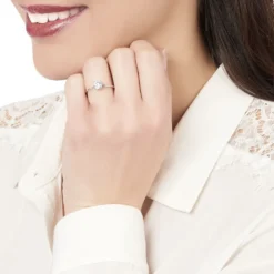 Bague Solitaire Gatiane Argent Oxyde De Zirconium