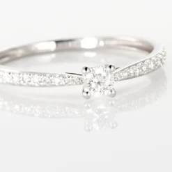 Bague Solitaire Hemera Or Blanc Diamant