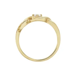 Bague Solitaire Jaume Plaqué Or Oxyde De Zirconium