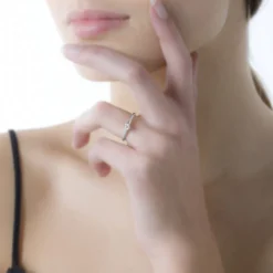 Bague Solitaire Josua Or Blanc Diamant