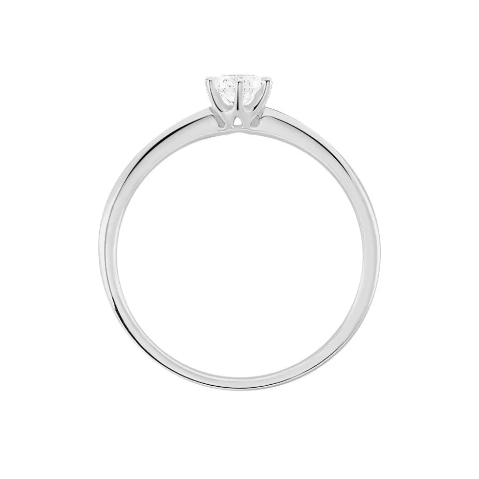 Bague Solitaire Josua Or Blanc Diamant